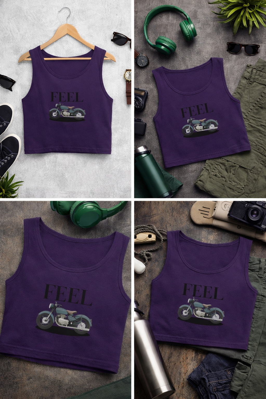 Crop Tank for bike lover girls