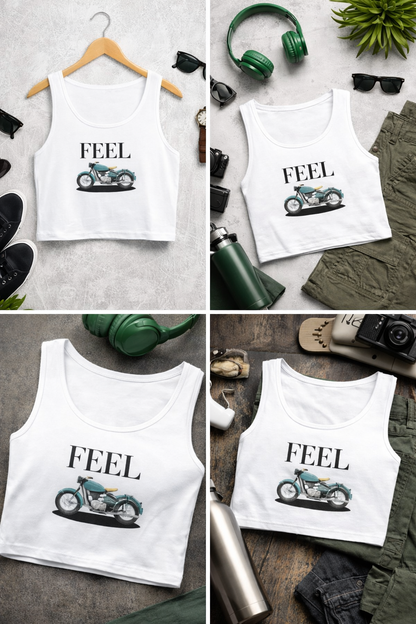 Crop Tank for bike lover girls
