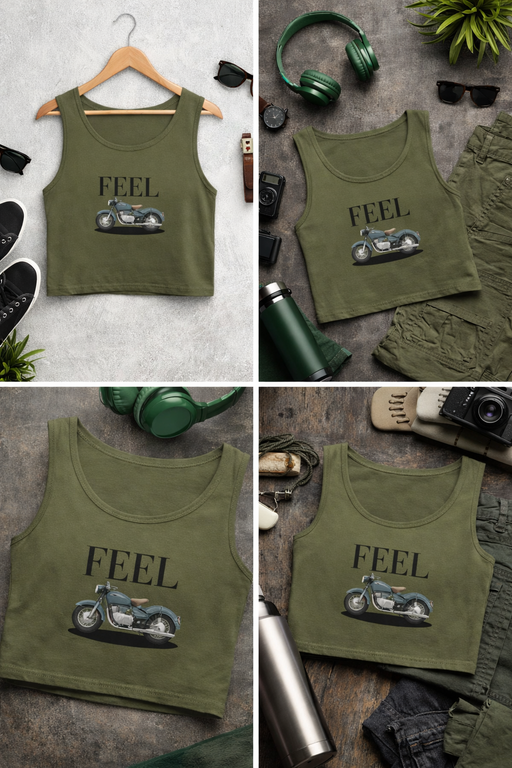 Crop Tank for bike lover girls